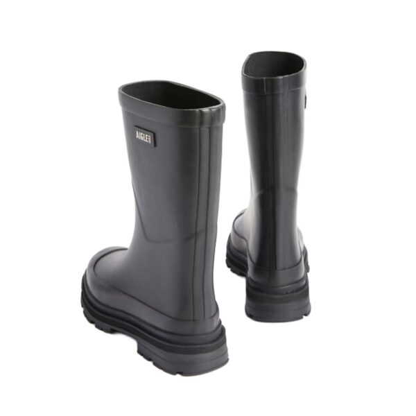 Aigle Mid Rain, Ladies Short Welly in Black - Image 2