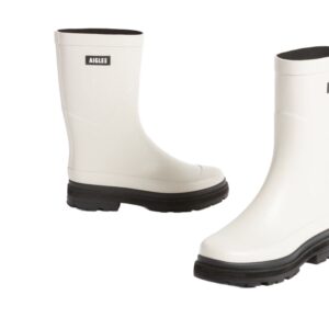 Aigle Mid Rain, Ladies Short Welly in Sand