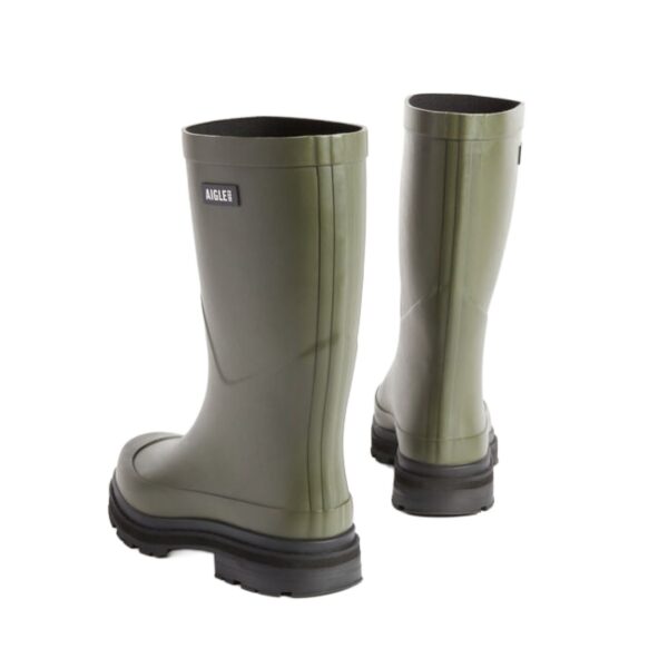 Aigle Mid Rain, Ladies Short Welly in Avocado - Image 4