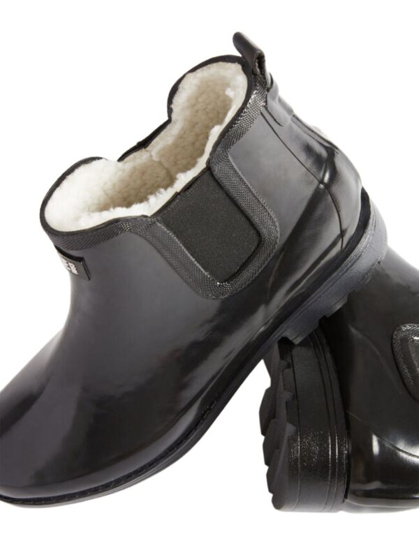 Aigle Carville Fur, Ladies Ankle Boot in Black - Image 4