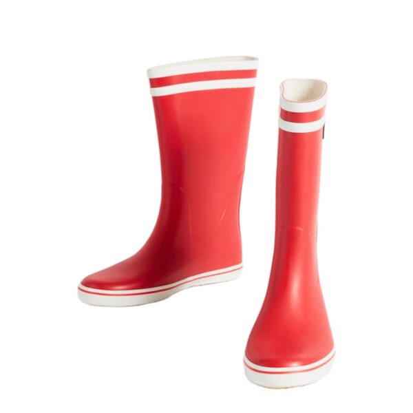 Aigle Malouine, Ladies Short Welly in Red - Image 2