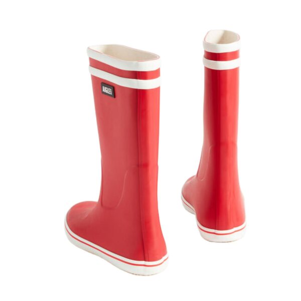 Aigle Malouine, Ladies Short Welly in Red - Image 3