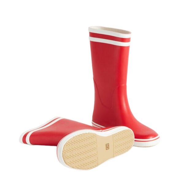 Aigle Malouine, Ladies Short Welly in Red - Image 4