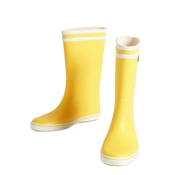 Aigle Malouine, Ladies Short Welly in Yellow - Image 2