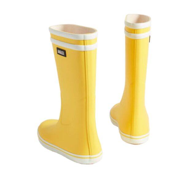 Aigle Malouine, Ladies Short Welly in Yellow - Image 4