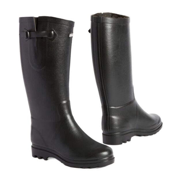 Alternative view of Aigle Aiglentine Fur, Ladies Full Welly in Black