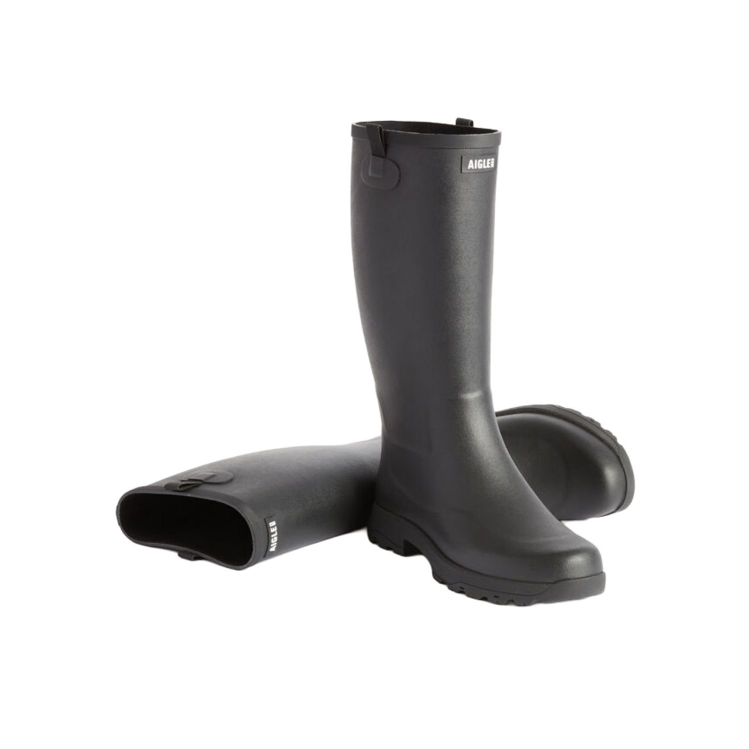 Aigle Alya High, Ladies Full Welly in Black | Wellies.com