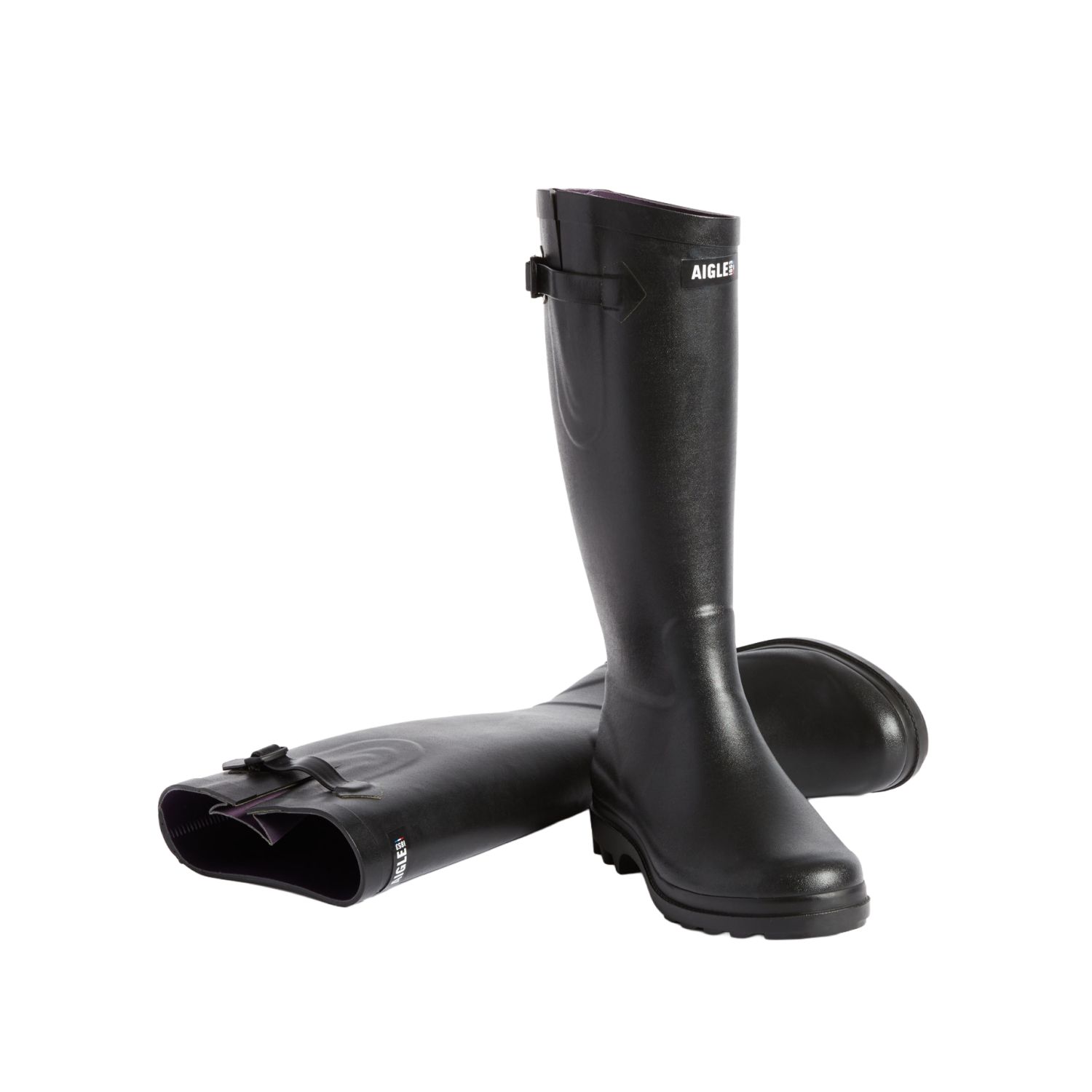 Aigle Aiglentine, Ladies Full Welly in Black