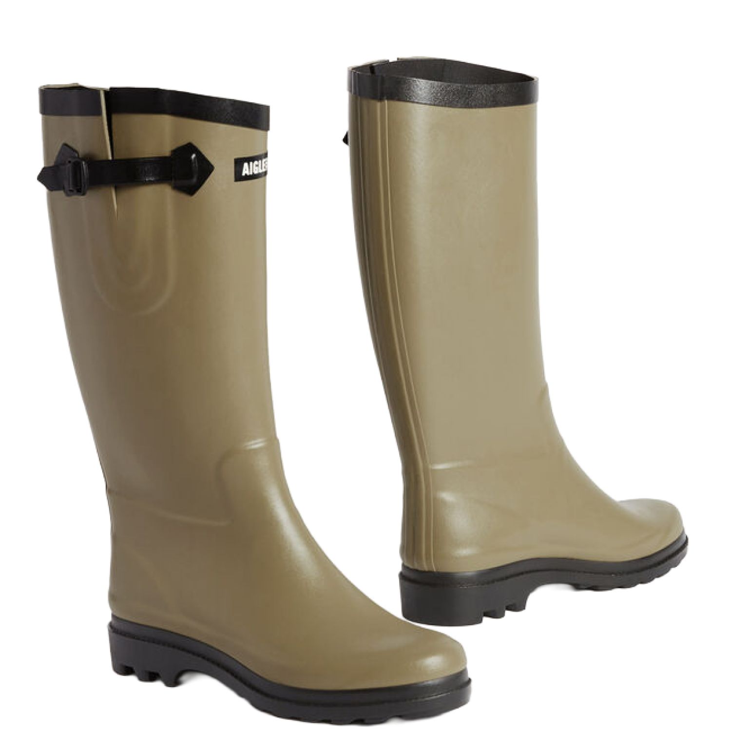 Aigle Aiglentine, Ladies Full Welly in Mouse - Image 3
