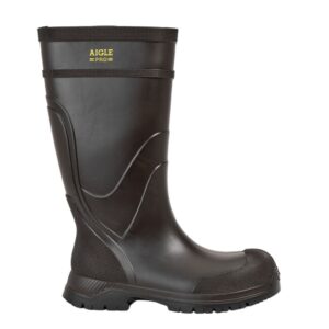 Aigle Arvalt S5, Mens Full Welly in Brown