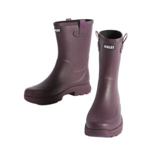 Aigle Alya, Ladies Short Welly in Wine