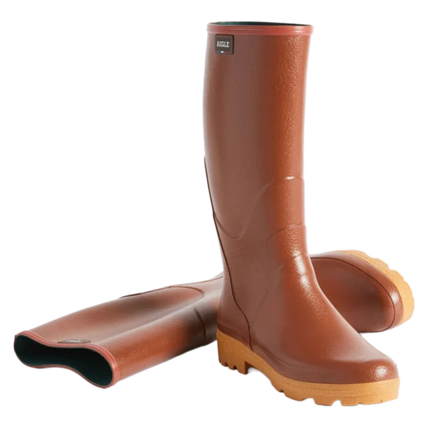 Aigle Chambord Pro 2, Mens Full Welly in Amber