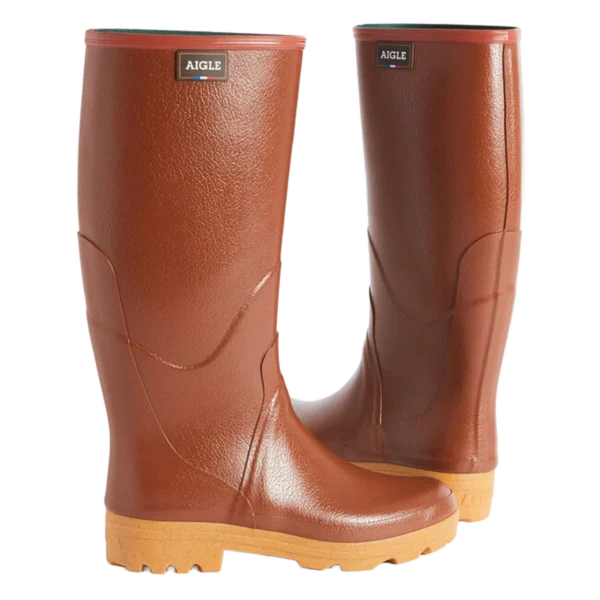 Alternative view of Aigle Chambord Pro 2, Mens Full Welly in Amber
