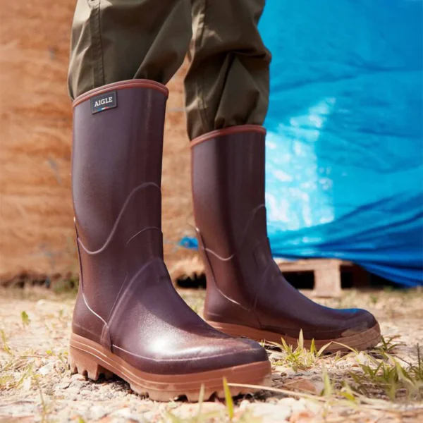 Aigle Chambord Pro 2 Lady, Ladies Full Welly in Elderberry