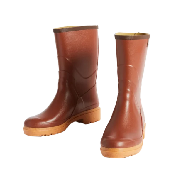 Aigle Bison 2, Mens Short Welly in Amber