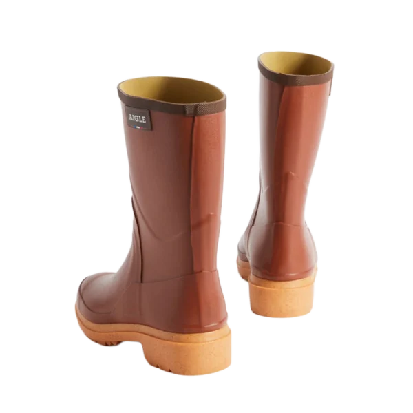 Alternative view of Aigle Bison 2, Mens Short Welly in Amber