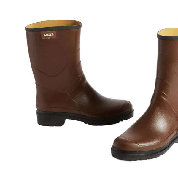 Alternative view of Aigle Bison 2, Mens Short Welly in Brown