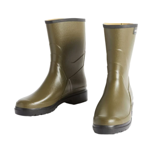 Aigle Bison 2, Mens Short Welly in Khaki