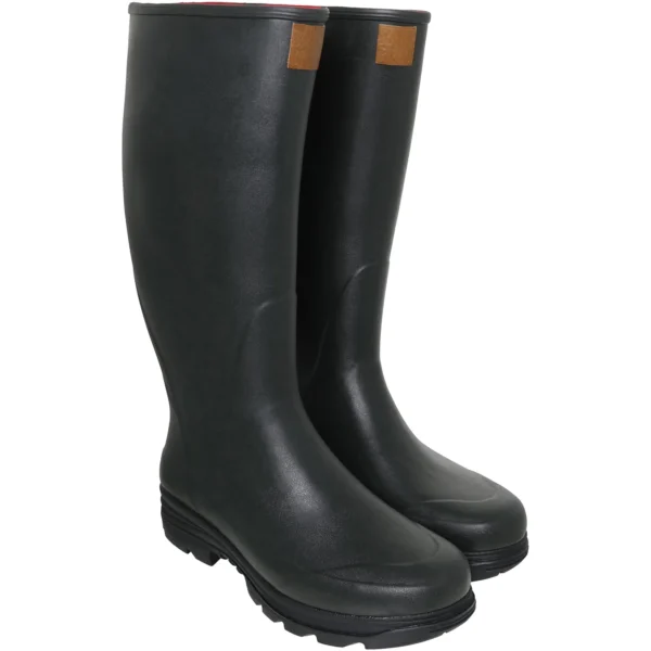 Racefield 2, Neoprene, Classic, Unisex Full Welly in Forest Green