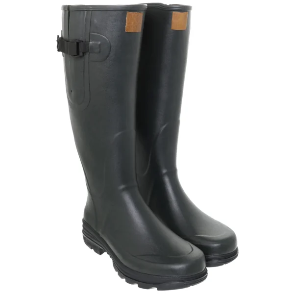 Racefield 2, Jersey Lined, Adjustable Calf, Unisex Full Welly in Forest Green