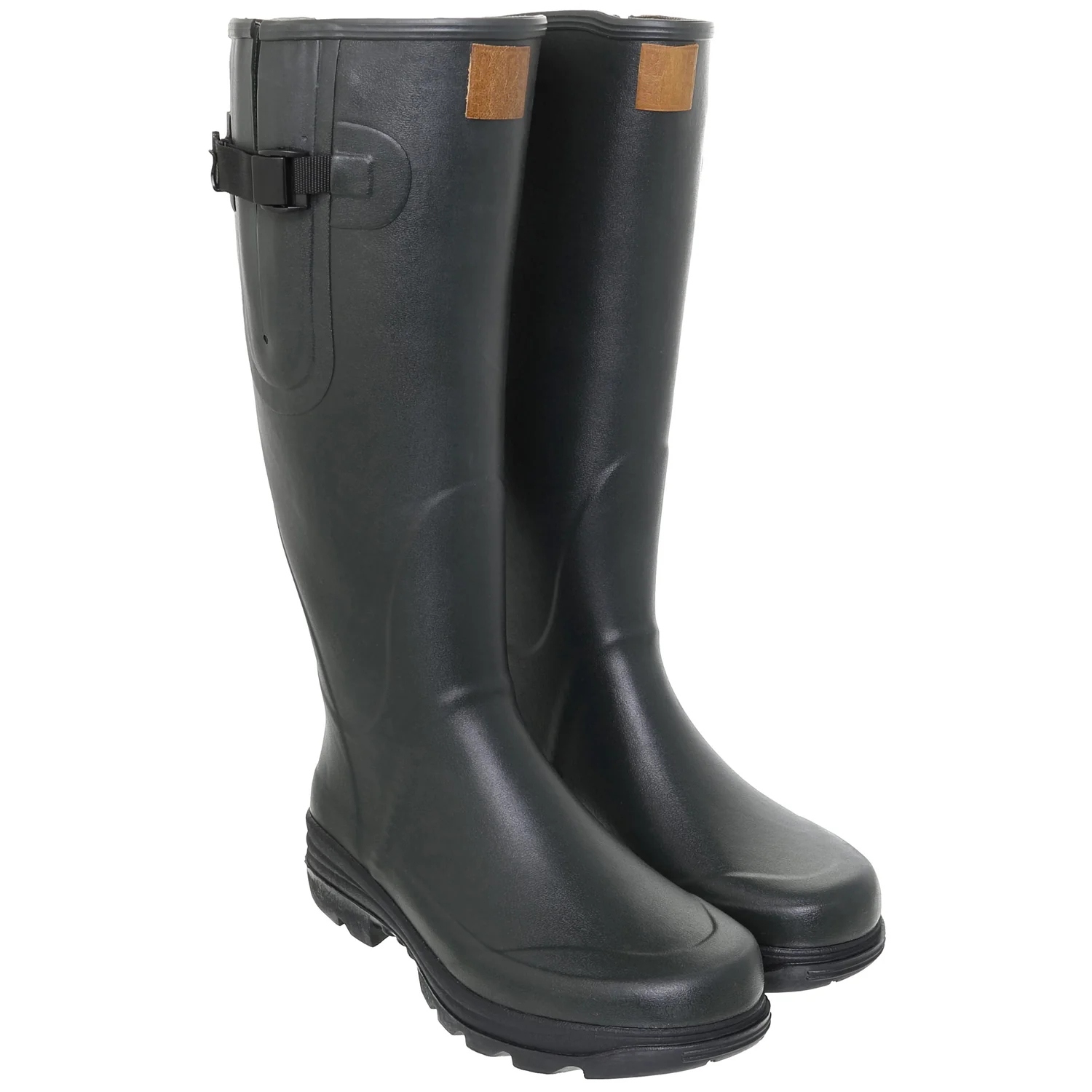 Racefield 2, Jersey Lined, Adjustable Calf, Unisex Full Welly in Forest Green