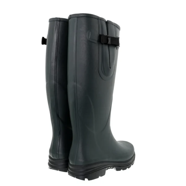 Alternative view of Racefield 2, Neoprene, Adjustable Calf, Unisex Full Welly in Forest Green