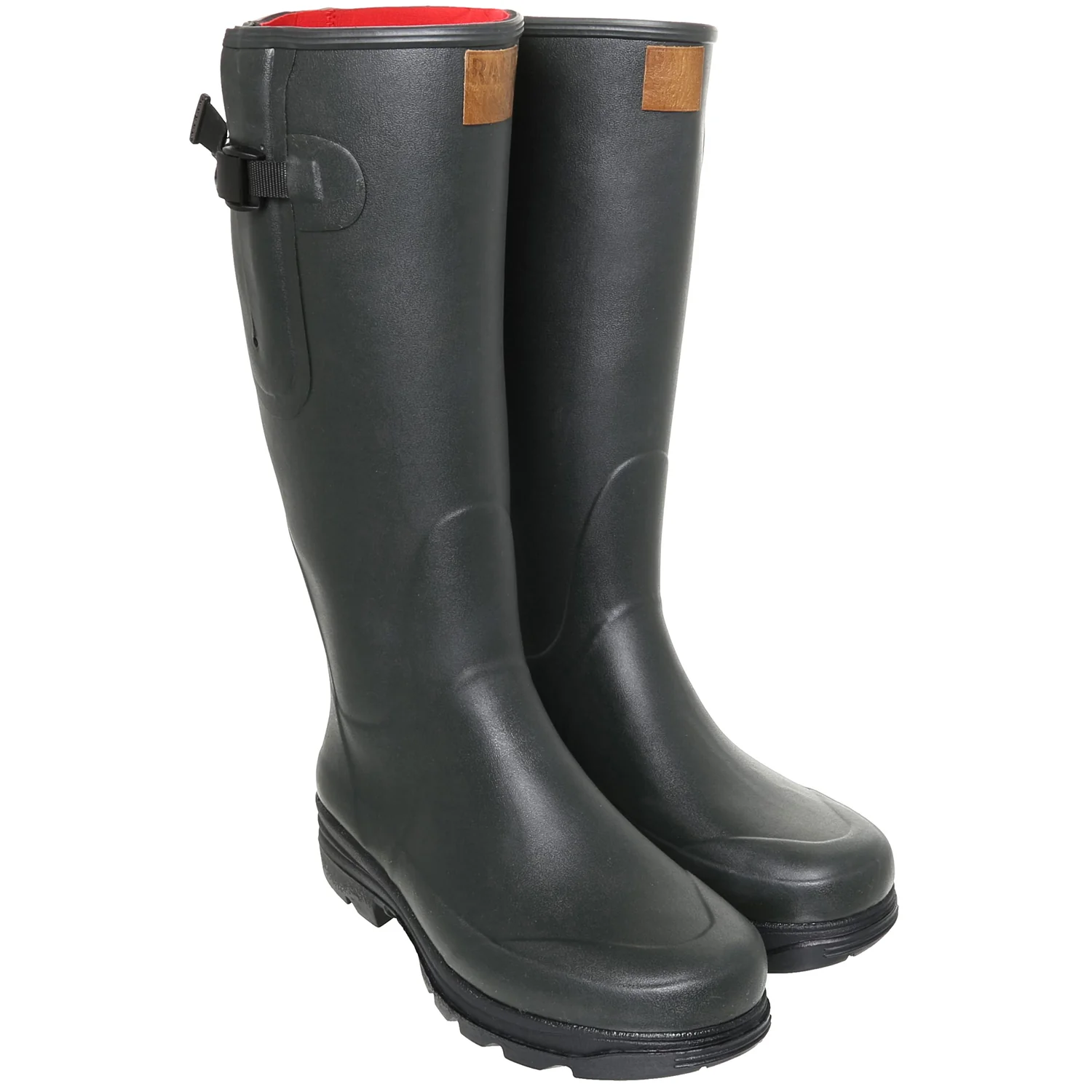 Racefield 2, Neoprene, Adjustable Calf, Unisex Full Welly in Forest Green