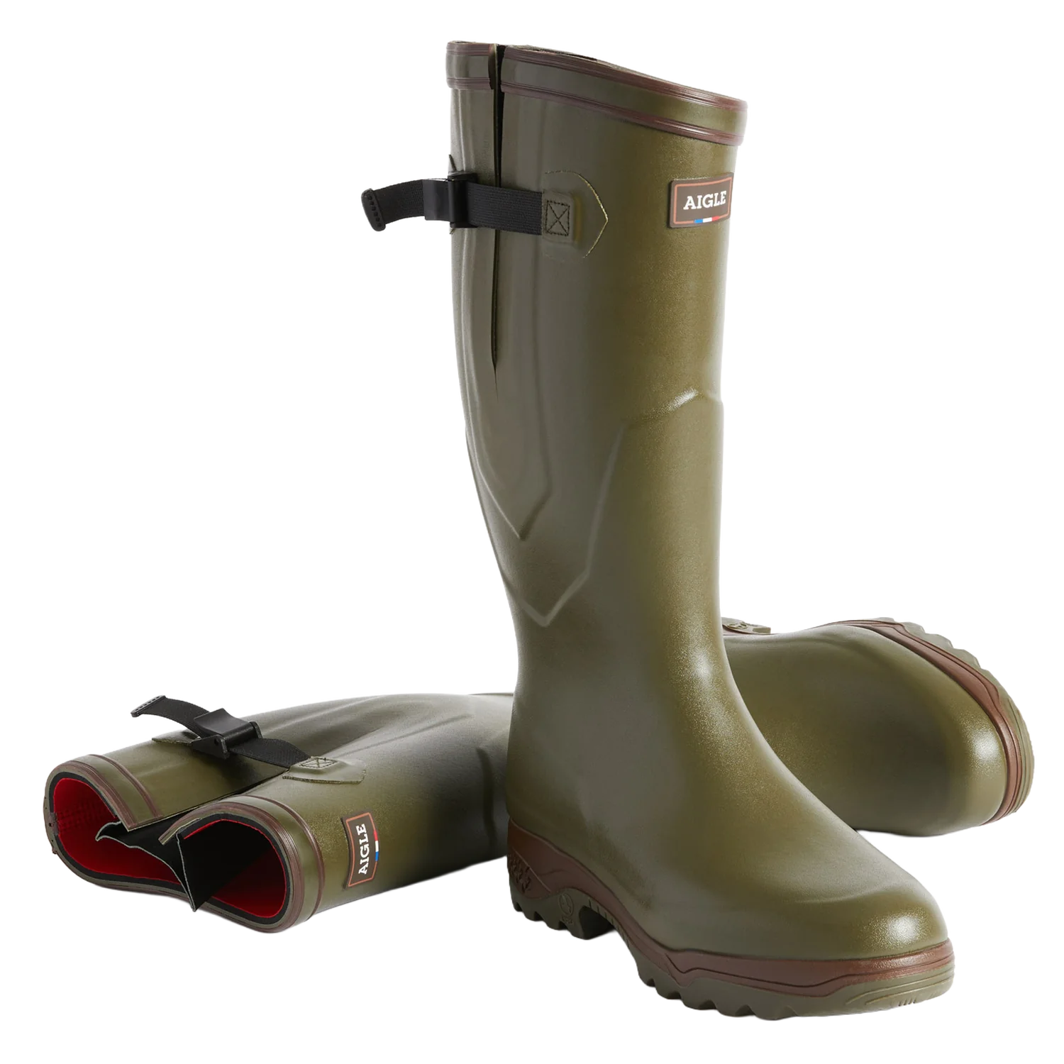 Aigle Parcours 2 Iso , Unisex Full Welly in Khaki - Image 3
