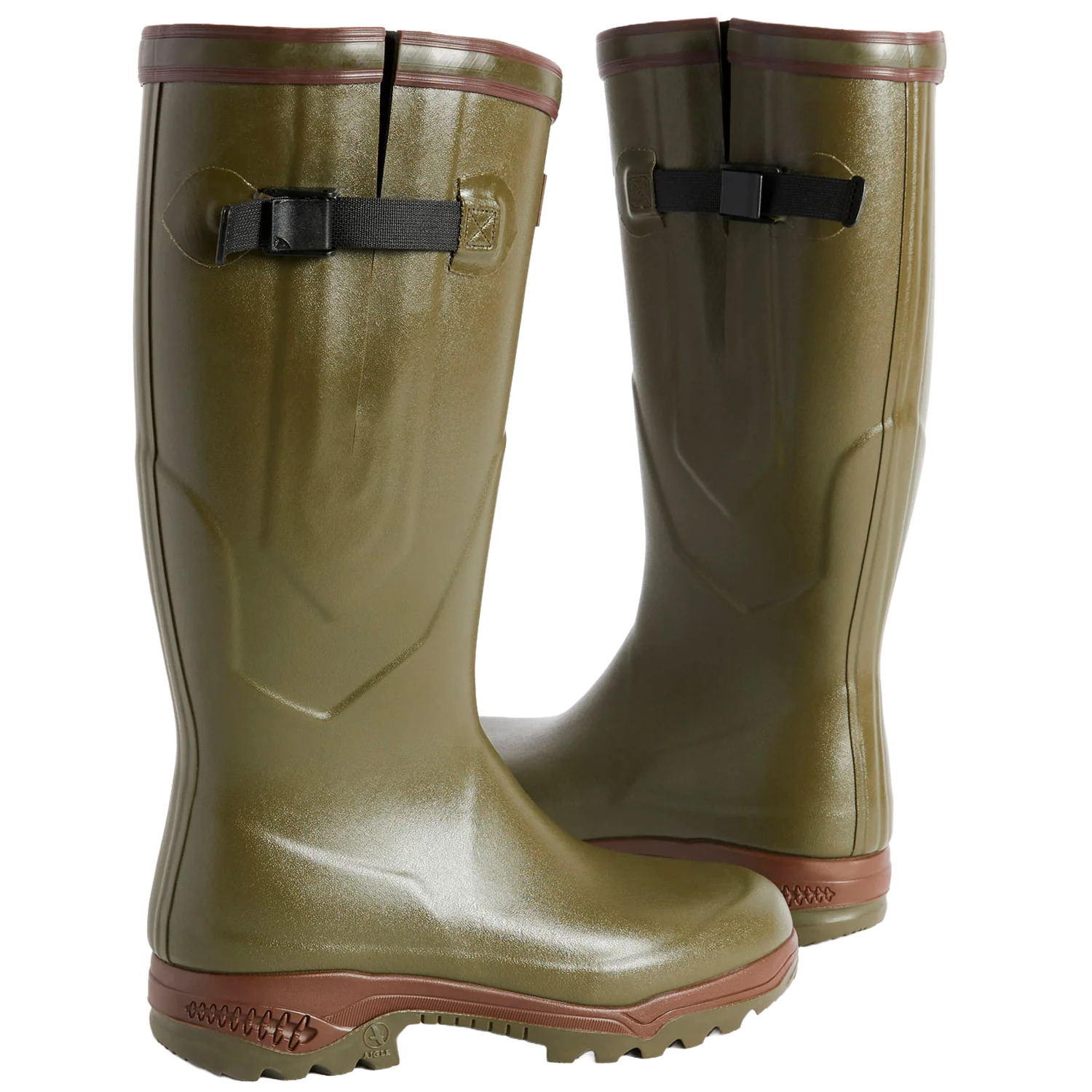 Aigle Parcours 2 Iso , Unisex Full Welly in Khaki