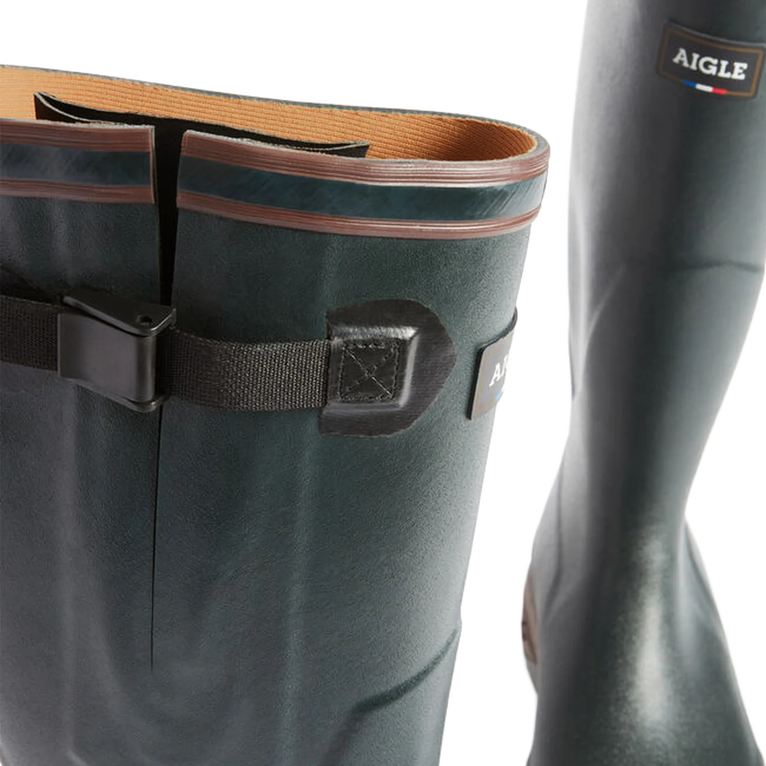 Aigle Parcours 2 Vario, Unisex Full Welly in Bronze - Image 2