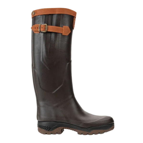 Aigle Parcours 2 Signature, Unisex Full Welly in Brown