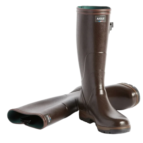 Aigle Terra Pro Vario, Mens Full Welly in Brown