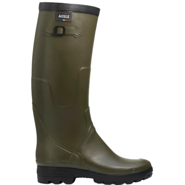 Aigle Benyl M, Unisex Full Welly in Khaki