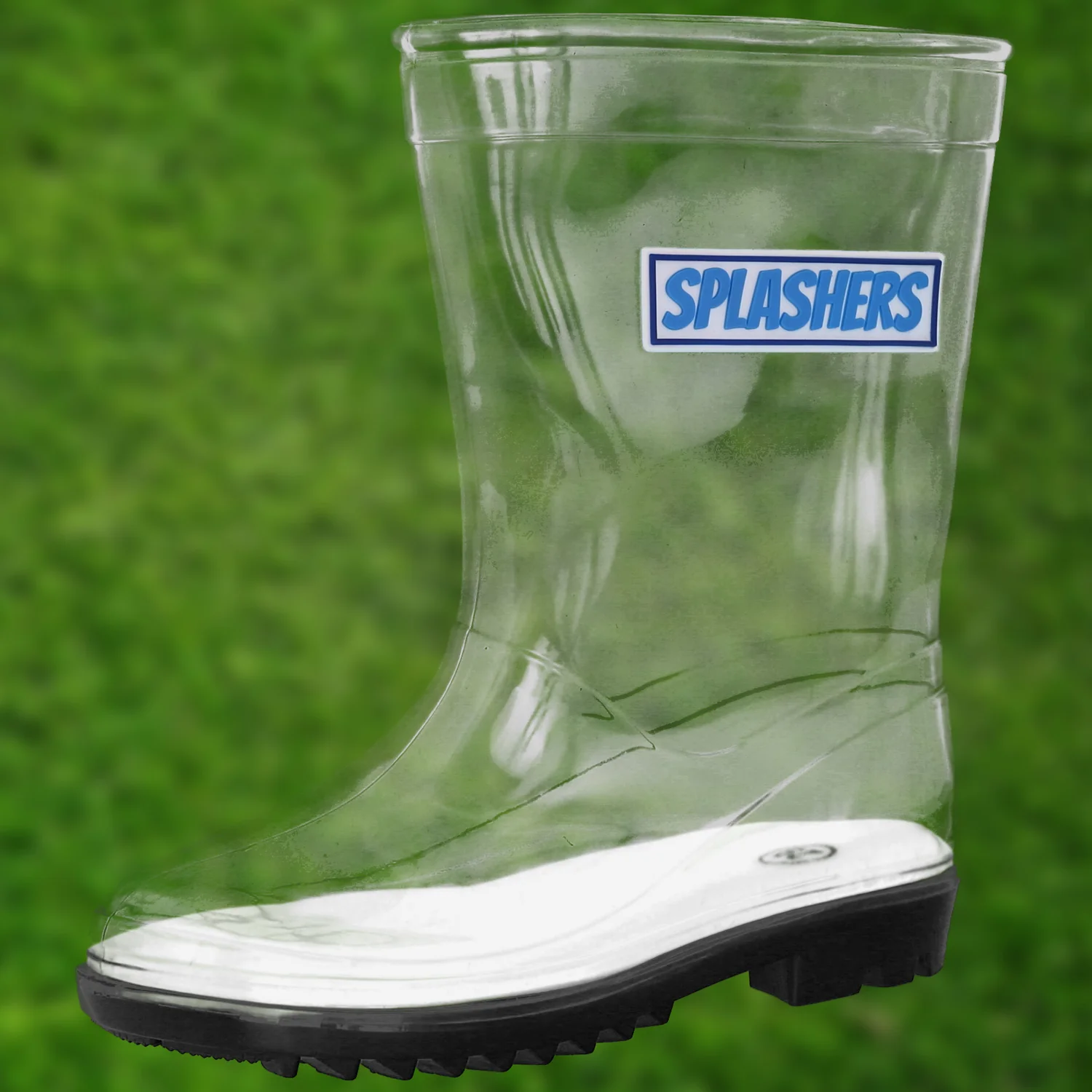 Splashers Clear Kids Welly, Unisex Kids Welly in Transparent - Image 3