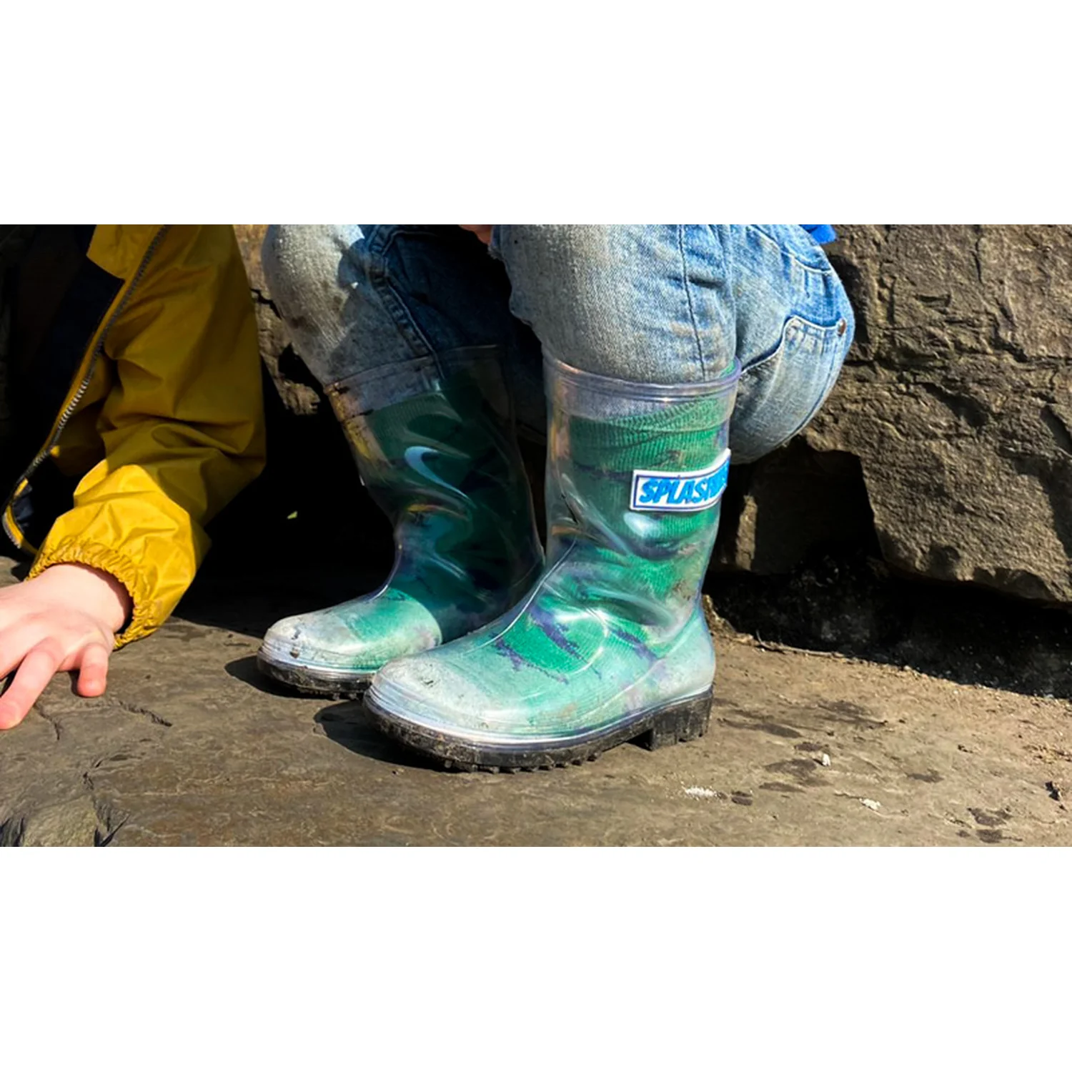 Splashers Clear Kids Welly, Unisex Kids Welly in Transparent - Image 4