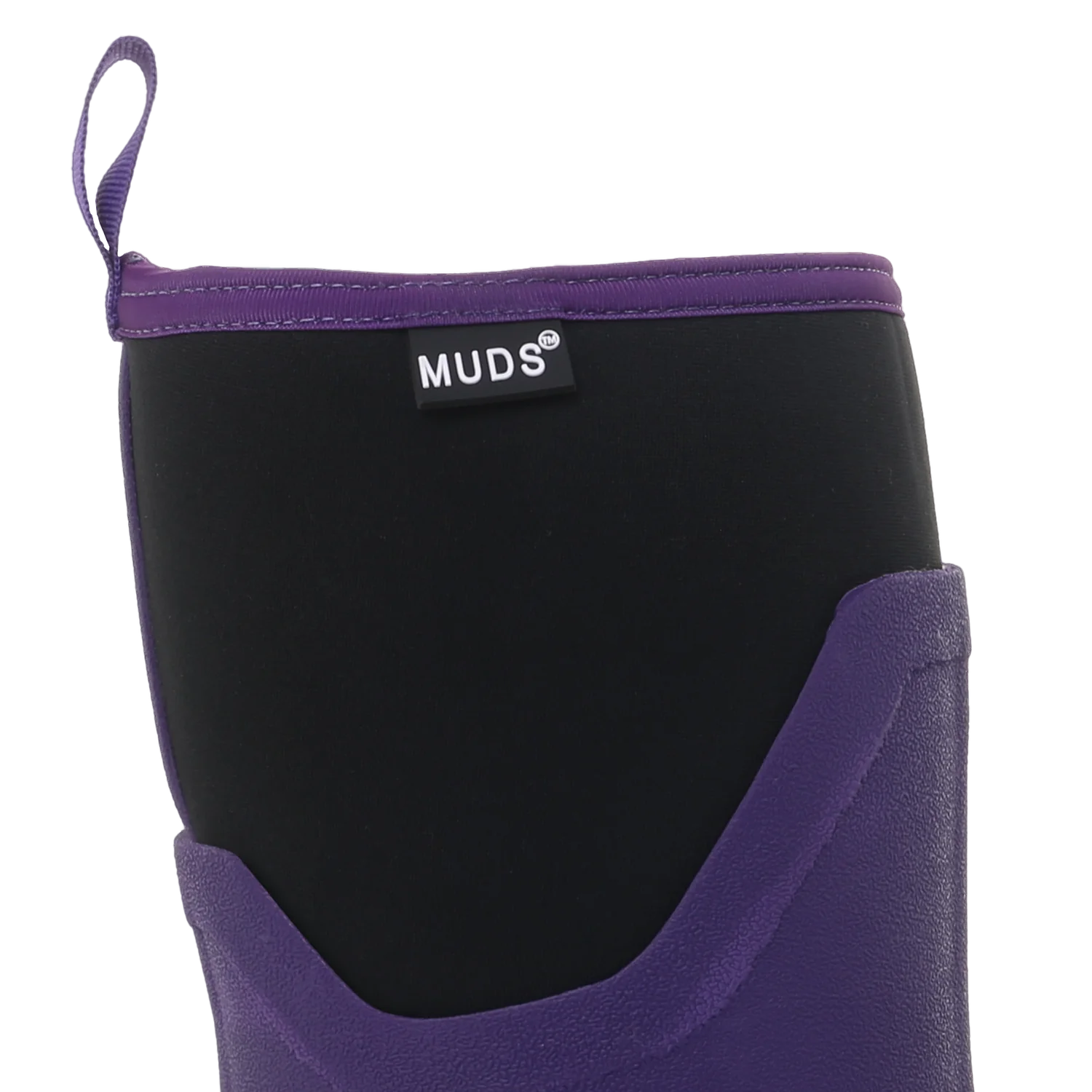 Muds Dovestone Short, Ladies Short Welly in Purple - Image 4