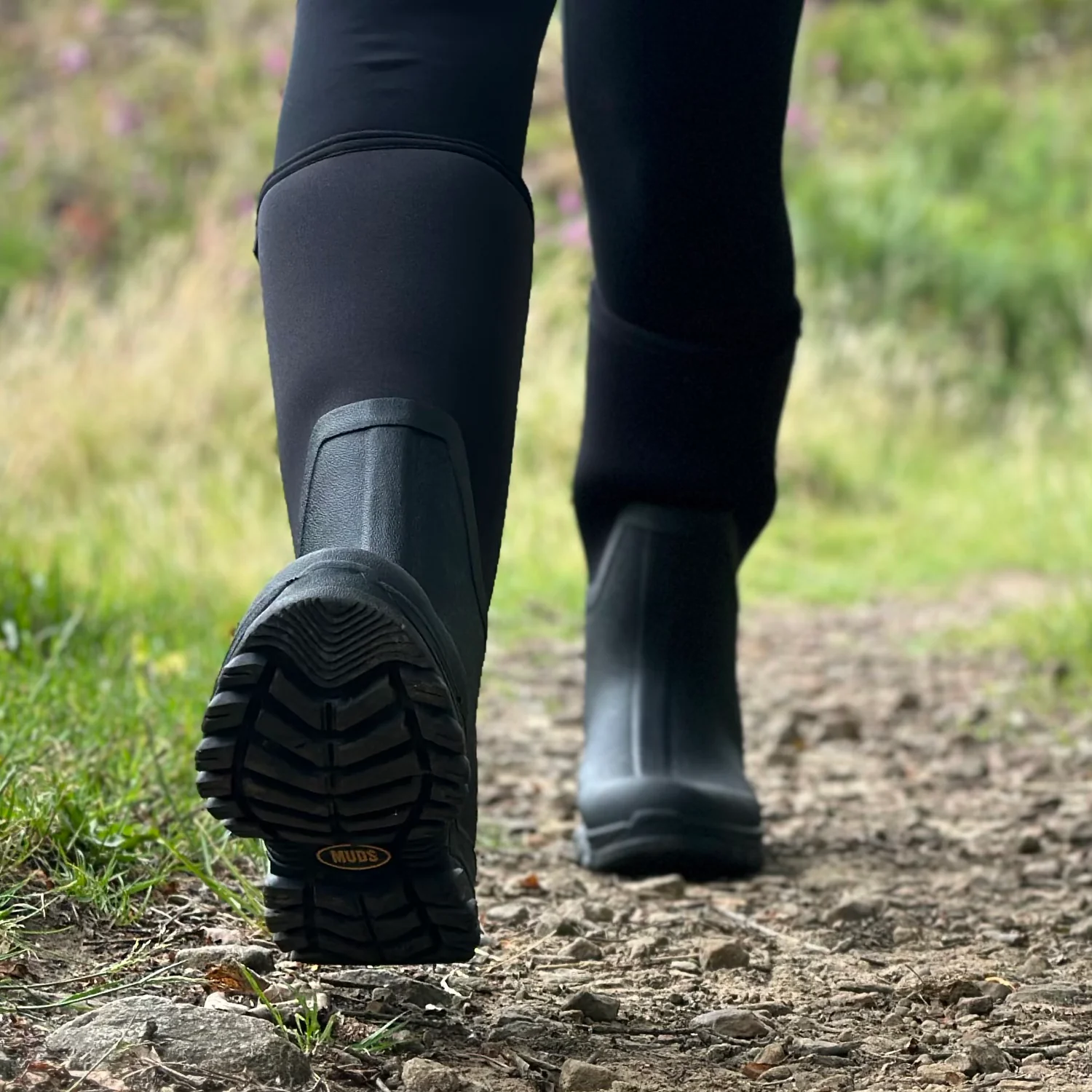 Muds Dovestone Tall, Ladies Full Welly in Black - Image 8