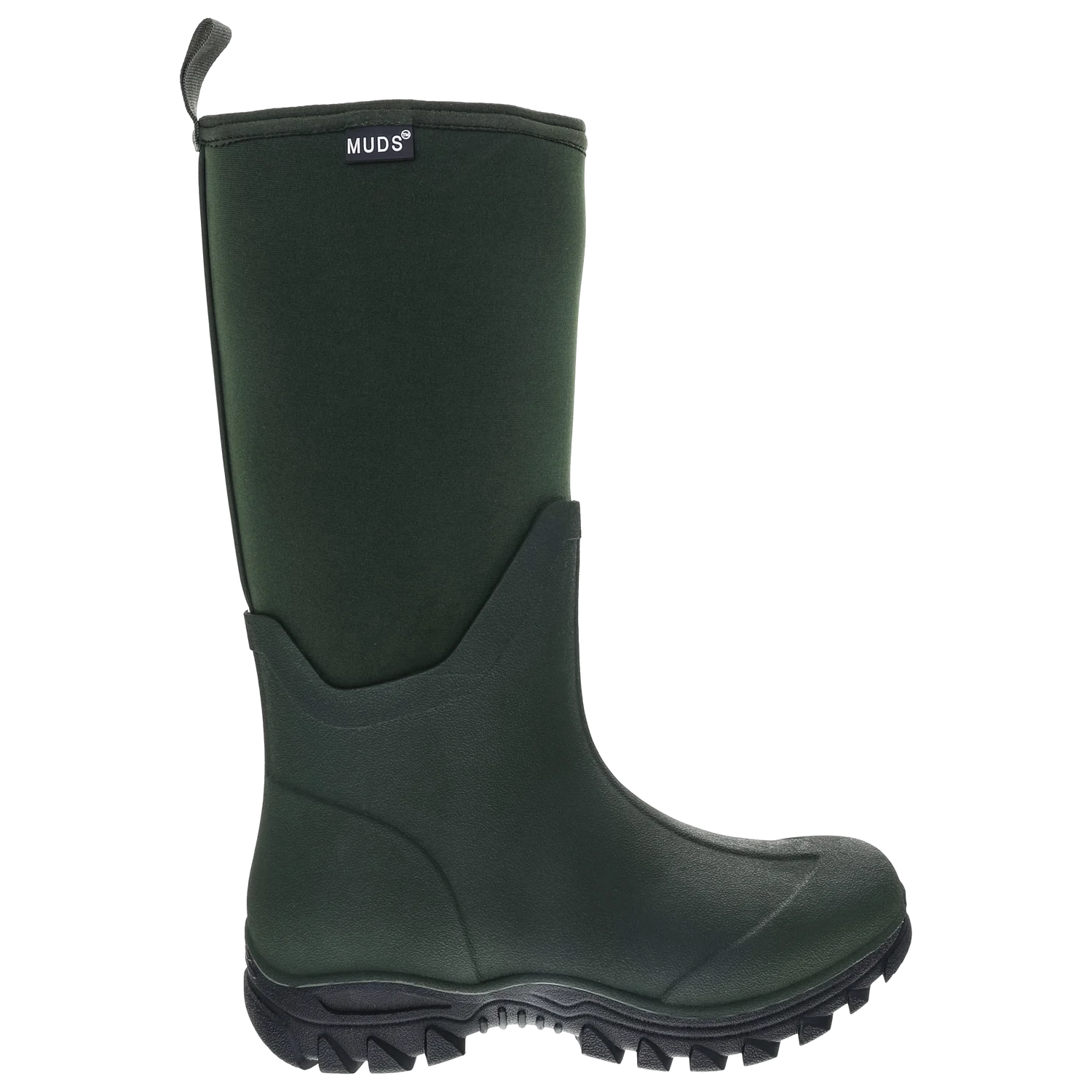 Muds Dovestone Tall, Ladies Full Welly in Forest Green & Olive - Image 3
