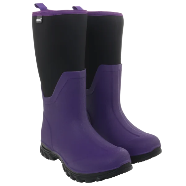 Muds Dovestone Tall, Ladies Full Welly in Purple