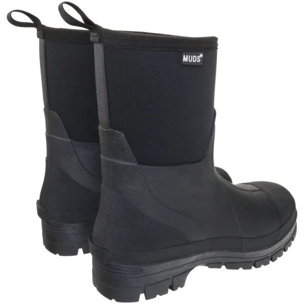 Alternative view of Muds Greenfield Short, Unisex Short Welly in Black