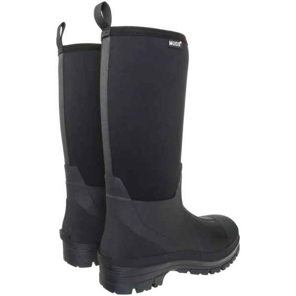 Alternative view of Muds Greenfield Tall, Unisex Full Welly in Black