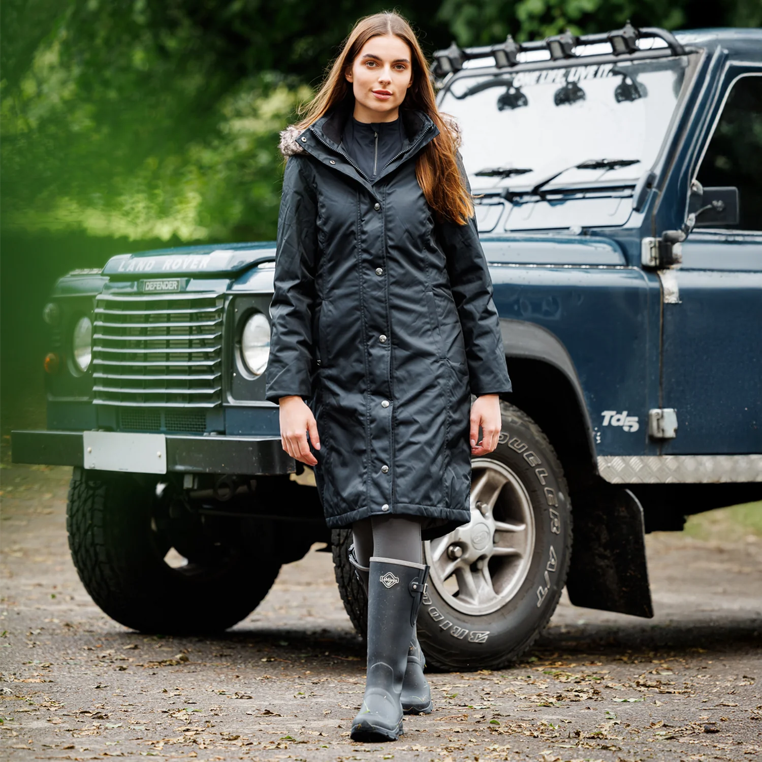 LeMieux Ultra Stride, Ladies Full Welly in Navy - Image 2