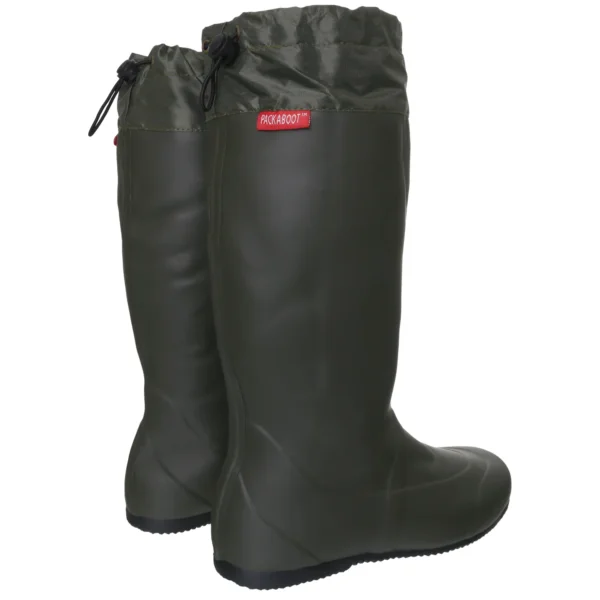 Alternative view of Pack-a-Boot Folding Welly, Jersey Lined, Unisex Full Welly in Khaki