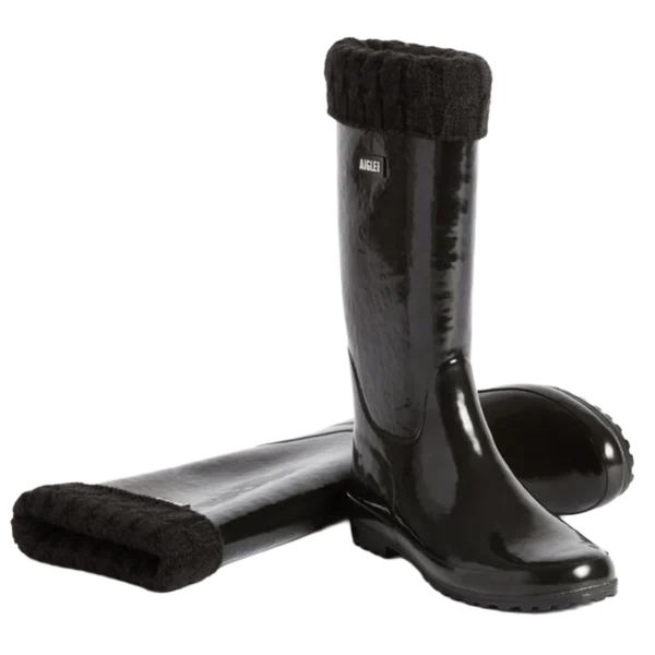 Aigle Eliosa Winter, Ladies Full Welly in Black