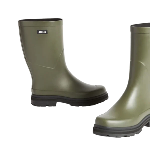 Aigle Mid Rain, Ladies Short Welly in Avocado