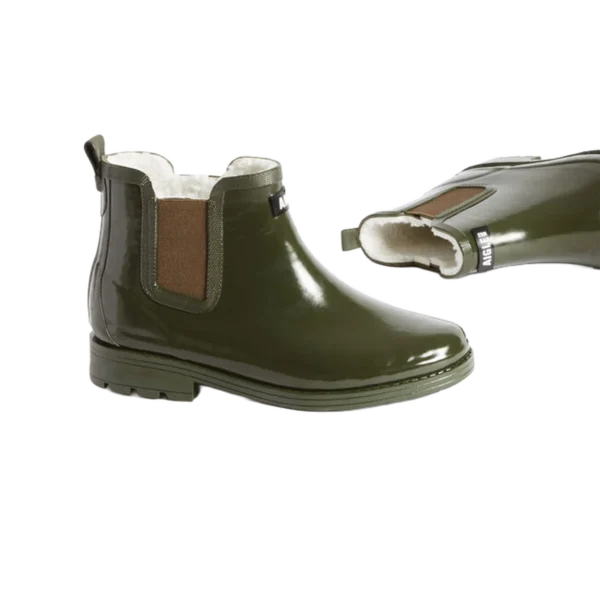 Alternative view of Aigle Carville Fur, Ladies Ankle Boot in Khaki
