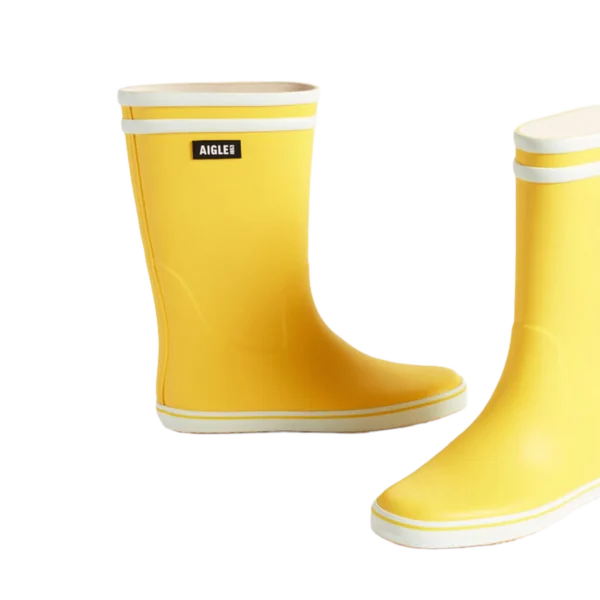 Aigle Malouine, Ladies Short Welly in Yellow