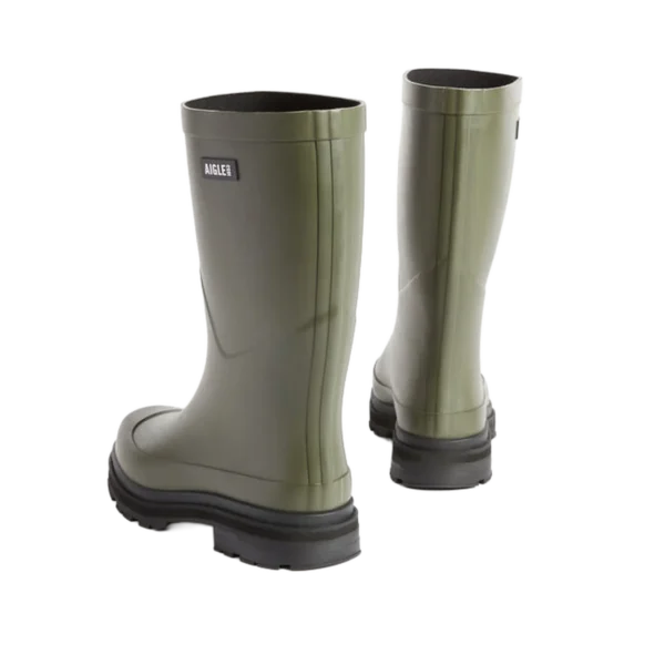 Alternative view of Aigle Mid Rain, Mens Short Welly in Avocado