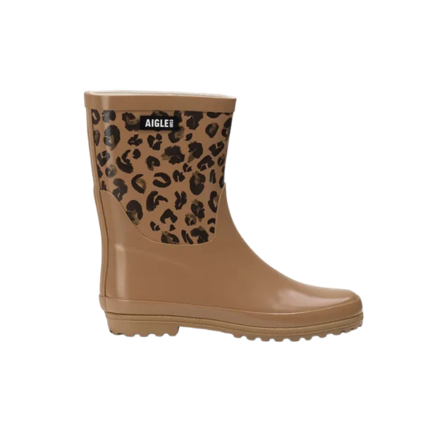 Aigle Eliosa Bottilon, Ladies Short Welly in Leo-PR