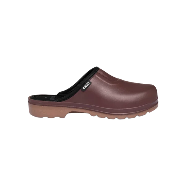 Aigle Taden, Womens Clog in Elderberry & Honey